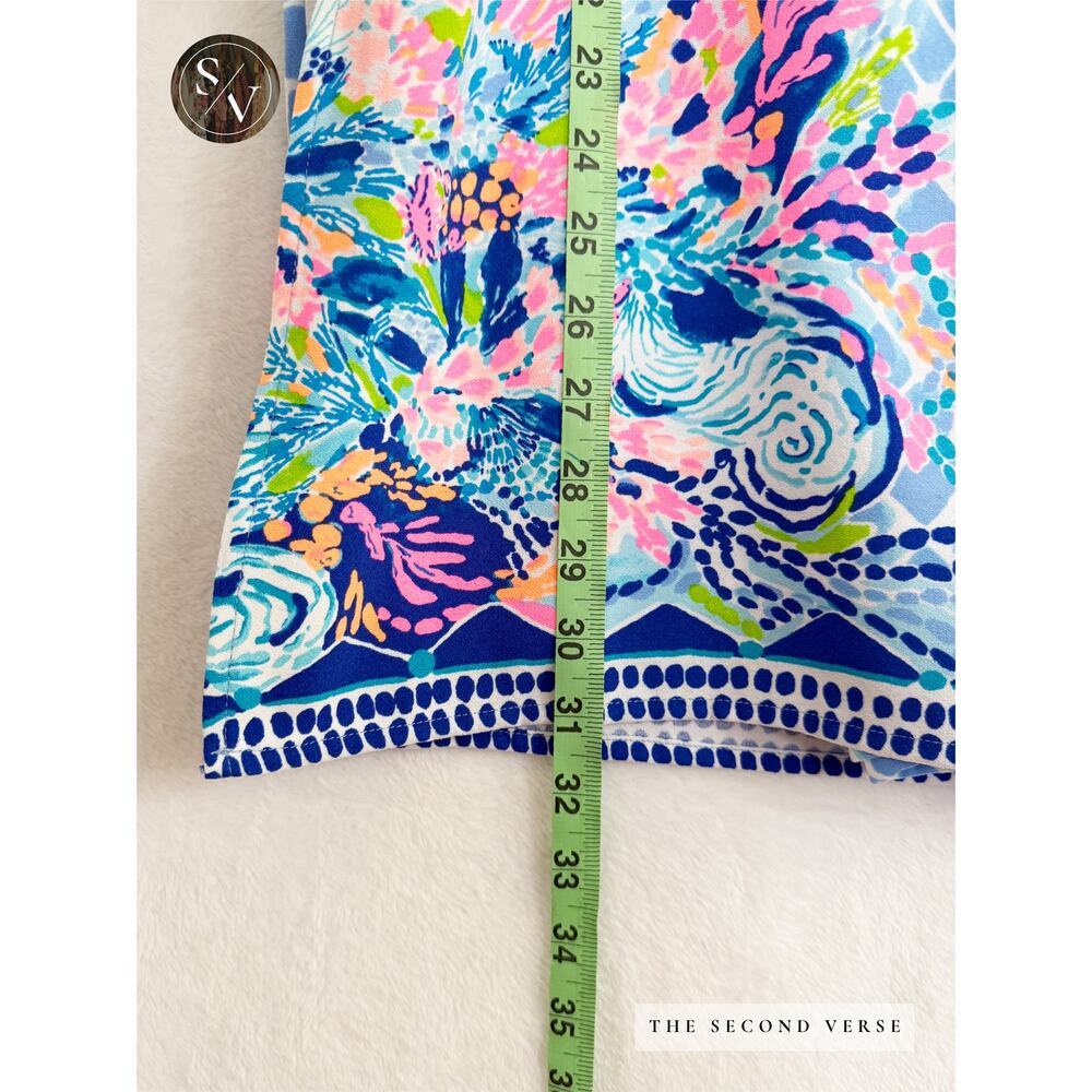 LILLY PULITZER Donna Romper Size 2 Multi Hidden Treasure - Picture 10 of 11